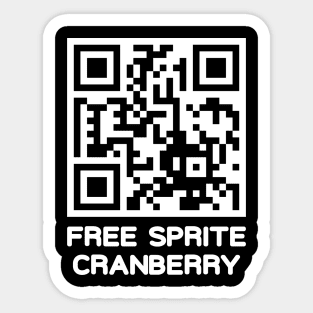 Free Sprite Cranberry QR Code Sticker